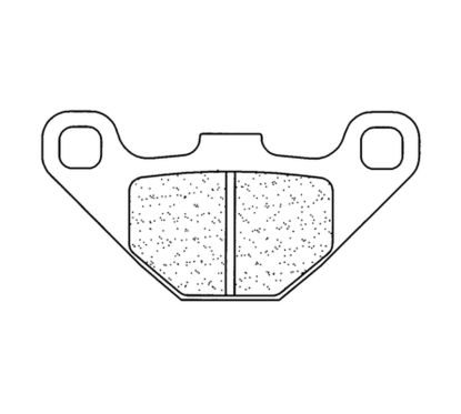 Plaquettes de frein CL BRAKES Quad métal fritté - 2466ATV1
