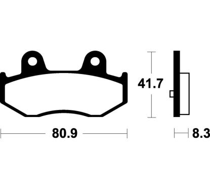 Plaquettes de frein TECNIUM Scooter organique - ME281