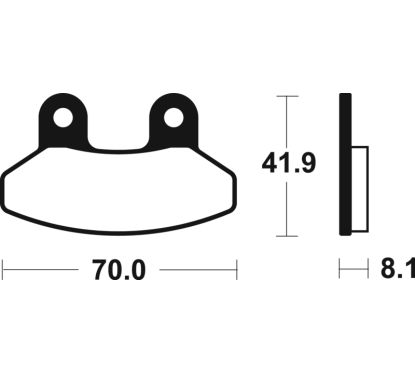 Plaquettes de frein TECNIUM Scooter organique - ME292