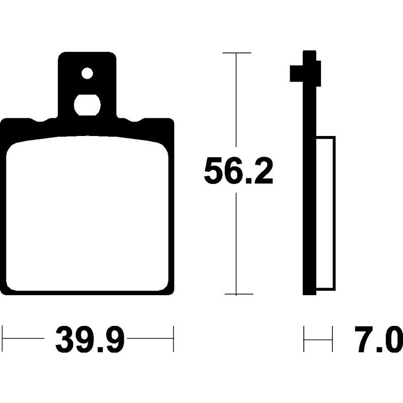 Plaquettes de frein TECNIUM Scooter organique - ME19