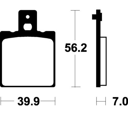Plaquettes de frein TECNIUM Scooter organique - ME19