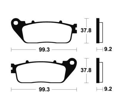 Plaquettes de frein TECNIUM Performance métal fritté - MR362