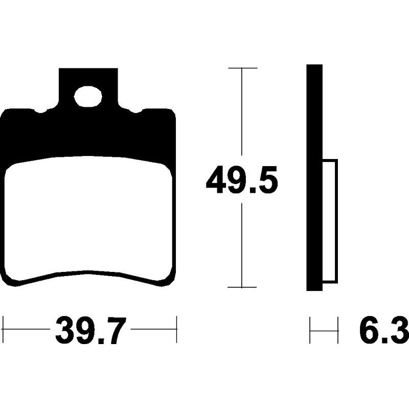 Plaquettes de frein TECNIUM Scooter organique - ME197