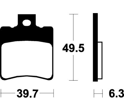 Plaquettes de frein TECNIUM Scooter organique - ME197