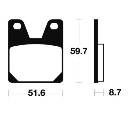 Plaquettes de frein TECNIUM Performance métal fritté - MR233
