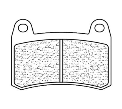 Plaquettes de frein CL BRAKES route métal fritté - 1274A3+
