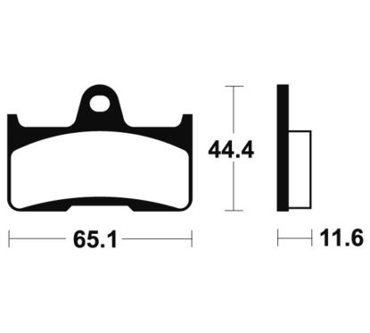 Plaquettes de frein TECNIUM MX/Quad métal fritté - MO299