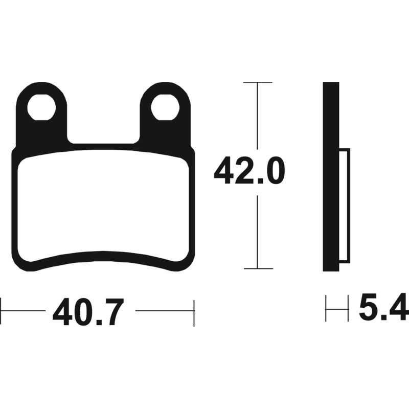 Plaquettes de frein TECNIUM route organique - MA421