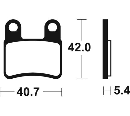 Plaquettes de frein TECNIUM route organique - MA421
