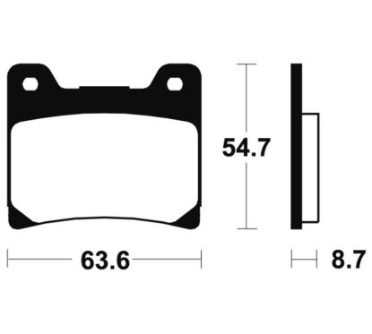 Plaquettes de frein TECNIUM Performance métal fritté - MR55