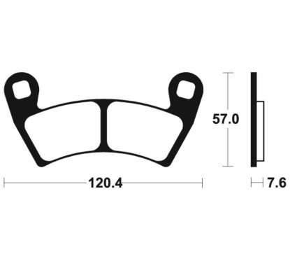 Plaquettes de frein TECNIUM MX/Quad métal fritté - MO397