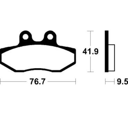 Plaquettes de frein TECNIUM Scooter organique - ME323