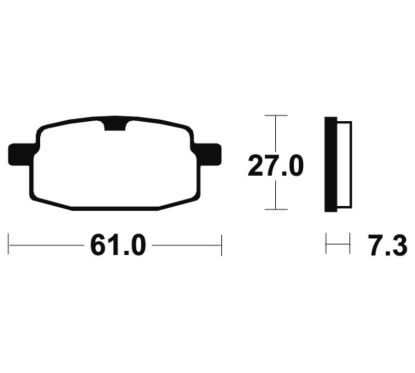 Plaquettes de frein TECNIUM route organique - MA119