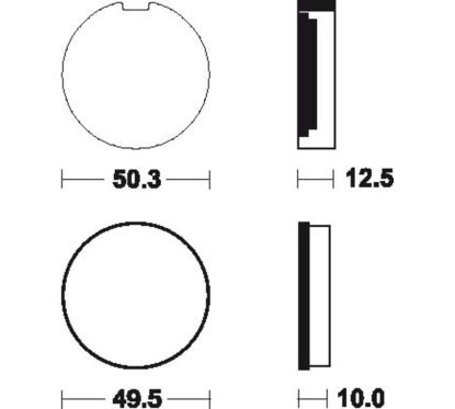Plaquettes de frein TECNIUM route organique - MA3