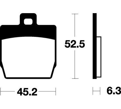 Plaquettes de frein TECNIUM Scooter organique - ME231