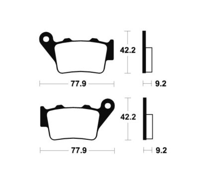 Plaquettes de frein TECNIUM MX/Quad métal fritté - MO175
