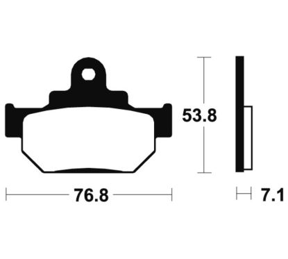 Plaquettes de frein TECNIUM route organique - MA81