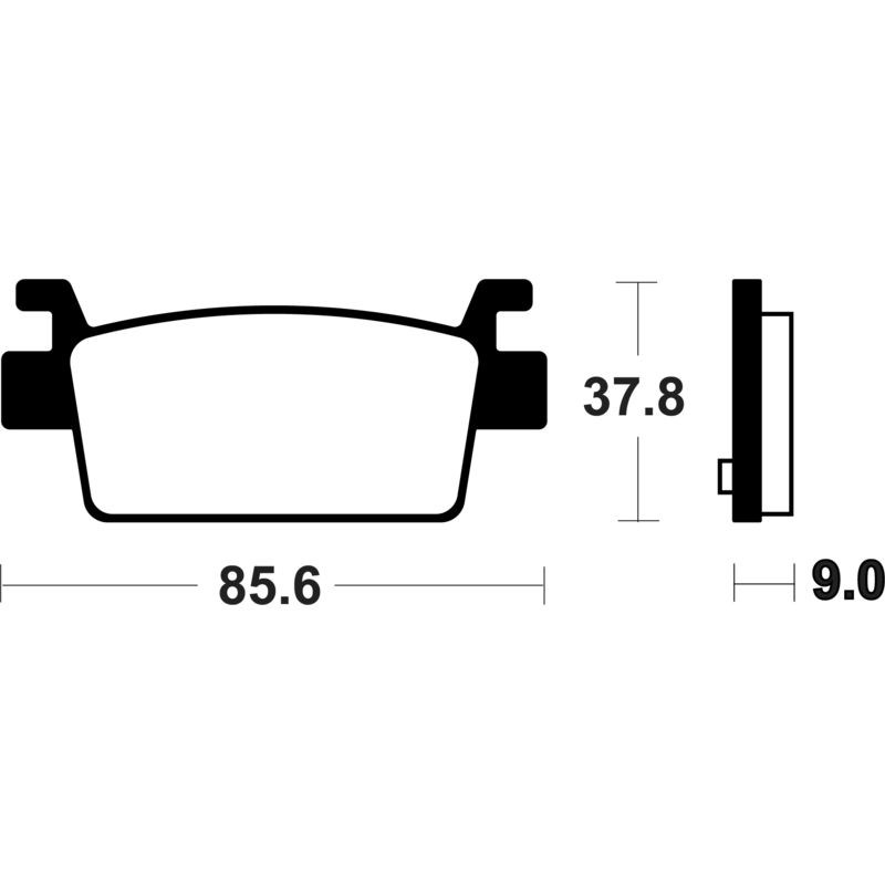 Plaquettes de frein TECNIUM Scooter organique - ME497