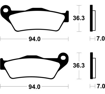 Plaquettes de frein TECNIUM Performance métal fritté - MR503