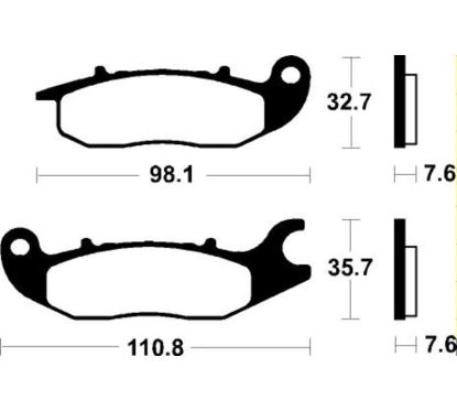 Plaquettes de frein TECNIUM Performance métal fritté - MF297