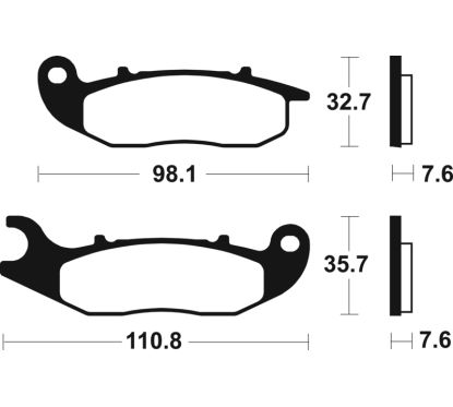 Plaquettes de frein TECNIUM Performance métal fritté - MF359