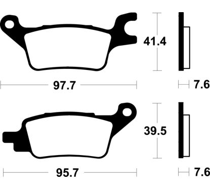 Plaquettes de frein TECNIUM Scooter organique - ME510