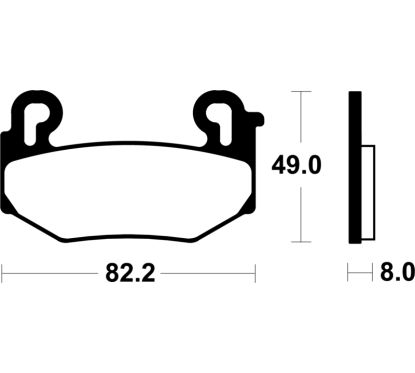 Plaquettes de frein TECNIUM Performance métal fritté - MF504