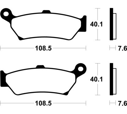 Plaquettes de frein TECNIUM Performance métal fritté - MR505