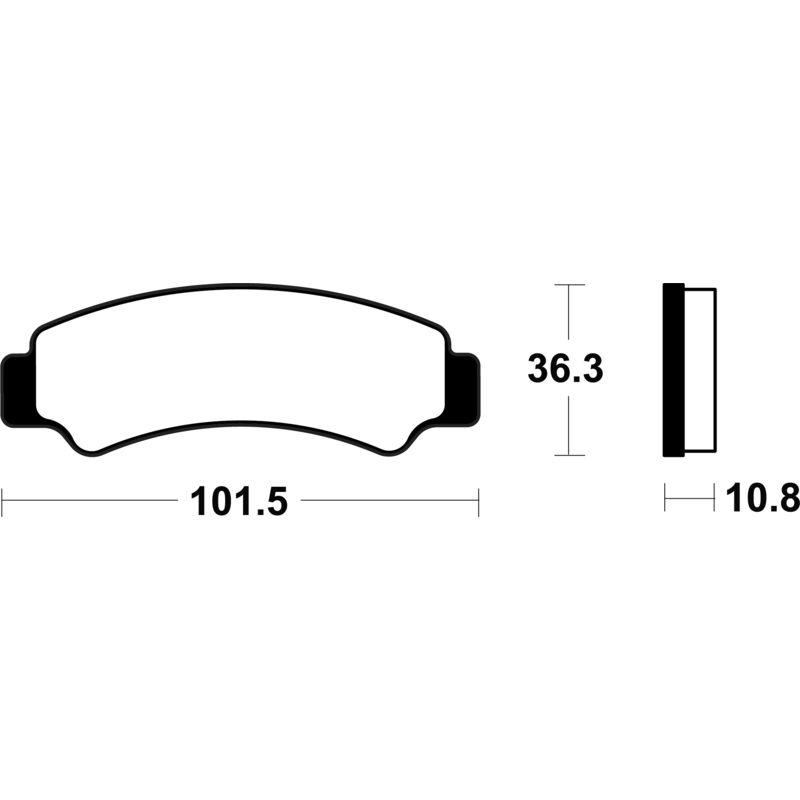 Plaquettes de frein TECNIUM métal fritté - MO4486