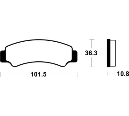 Plaquettes de frein TECNIUM métal fritté - MO4486