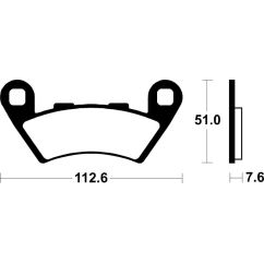 Plaquettes de frein TECNIUM Performance métal fritté - MF444