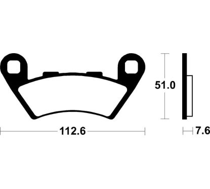 Plaquettes de frein TECNIUM Performance métal fritté - MF444