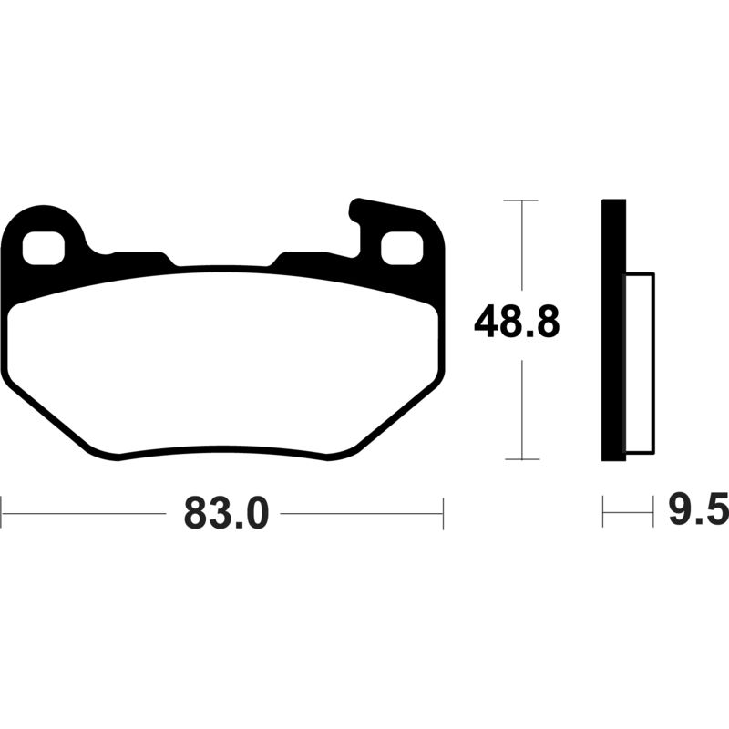 Plaquettes de frein TECNIUM métal fritté - MR493
