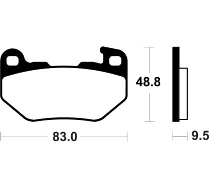 Plaquettes de frein TECNIUM métal fritté - MR493