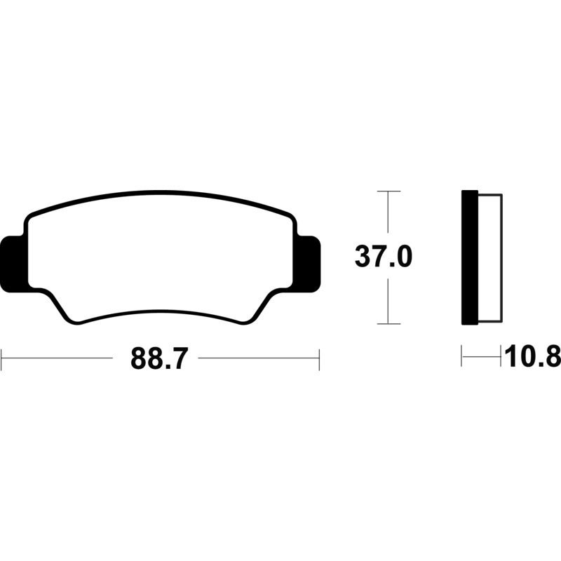 Plaquettes de frein TECNIUM métal fritté - MO4487
