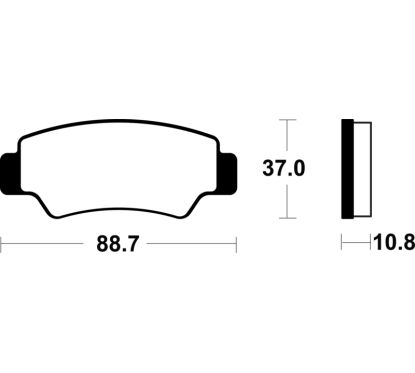 Plaquettes de frein TECNIUM métal fritté - MO4487
