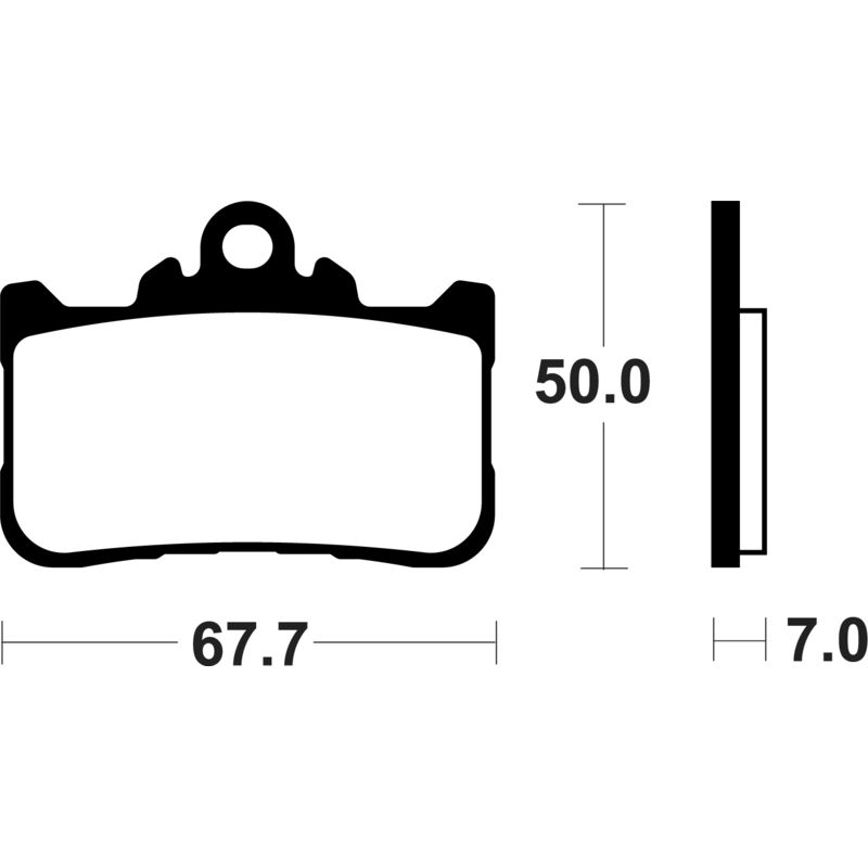 Plaquettes de frein TECNIUM métal fritté -  MF494