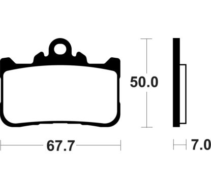 Plaquettes de frein TECNIUM métal fritté -  MF494