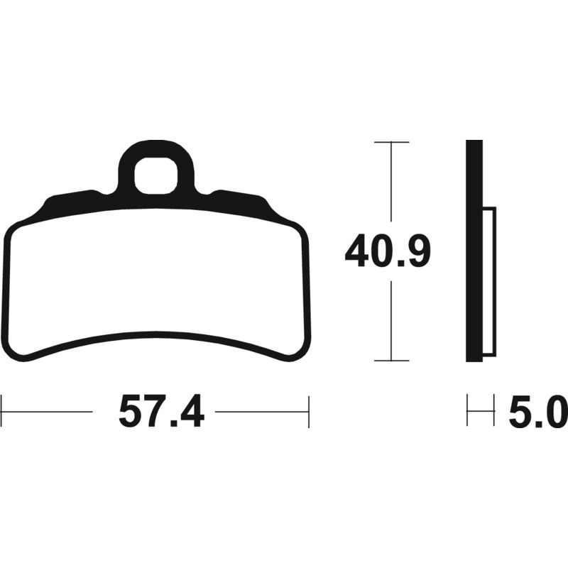 Plaquettes de frein TECNIUM métal fritté - MOR463
