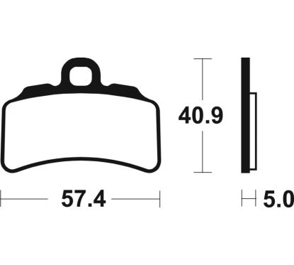 Plaquettes de frein TECNIUM métal fritté - MOR463