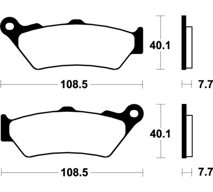 Plaquettes de frein TECNIUM MX/ATV métal fritté - MOR174