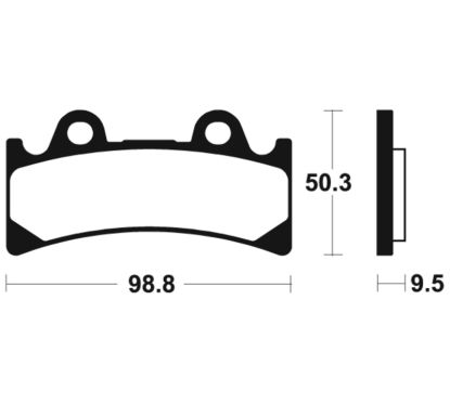 Plaquettes de frein TECNIUM Performance métal fritté - MF183