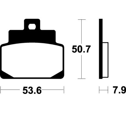 Plaquettes de frein TECNIUM Scooter organique - ME248