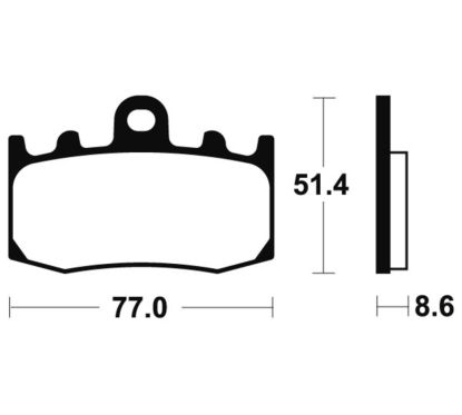 Plaquettes de frein TECNIUM Performance métal fritté - MF296