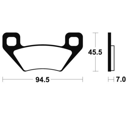 Plaquettes de frein TECNIUM MX/Quad métal fritté - MO322