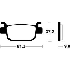 Plaquettes de frein TECNIUM Scooter organique - ME332