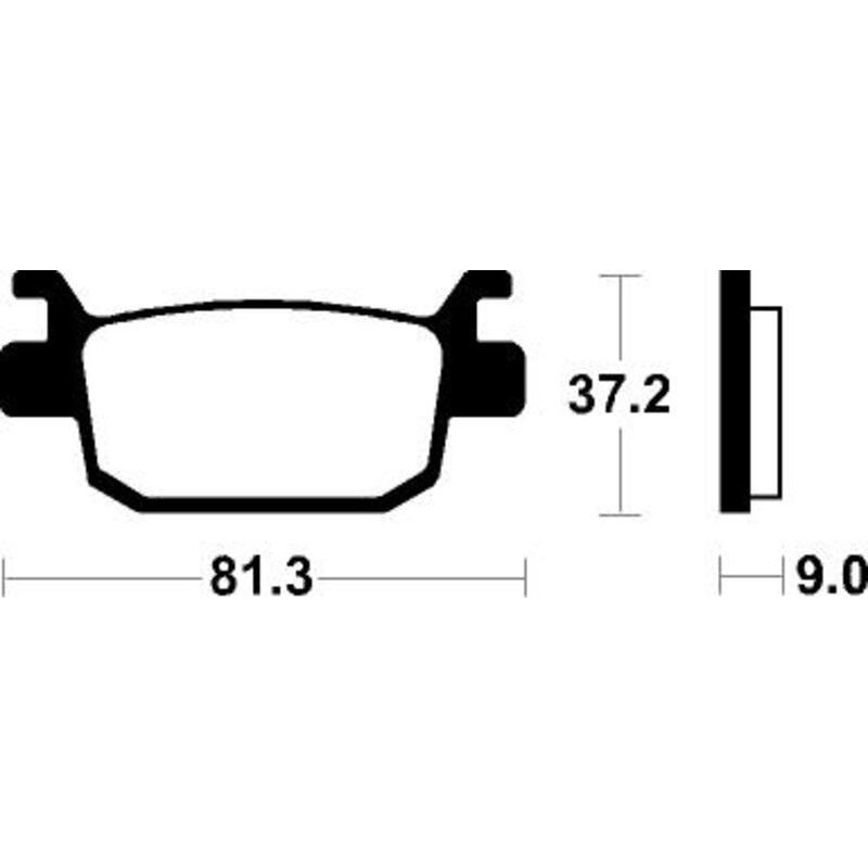 Plaquettes de frein TECNIUM Scooter organique - ME332