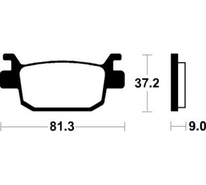 Plaquettes de frein TECNIUM Scooter organique - ME332