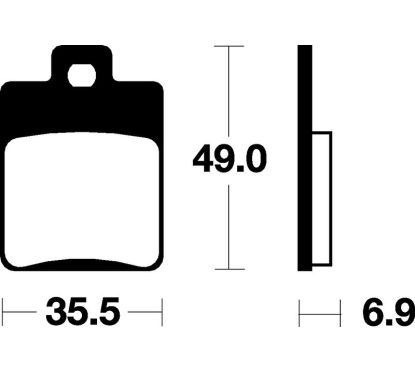 Plaquettes de frein TECNIUM Scooter organique - ME224