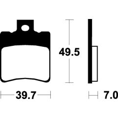Plaquettes de frein TECNIUM Scooter organique - ME225